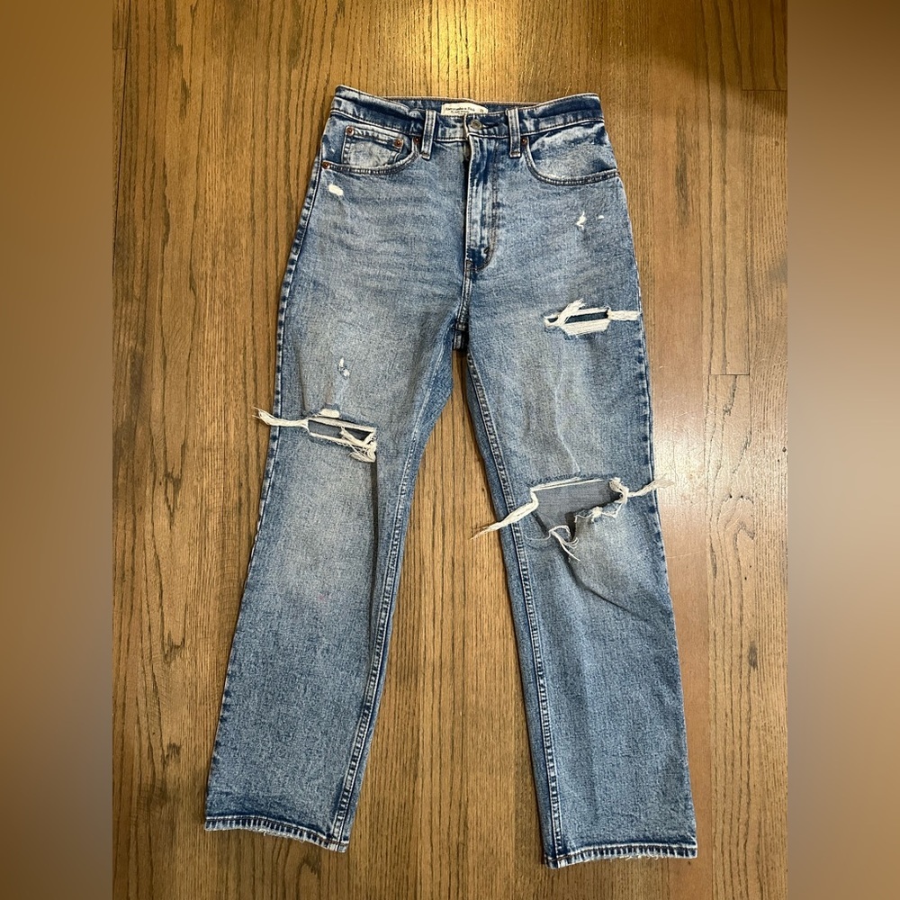 Abercrombie & Fitch The Ankle Straight-Ultra High Rise-Size 2R or 26